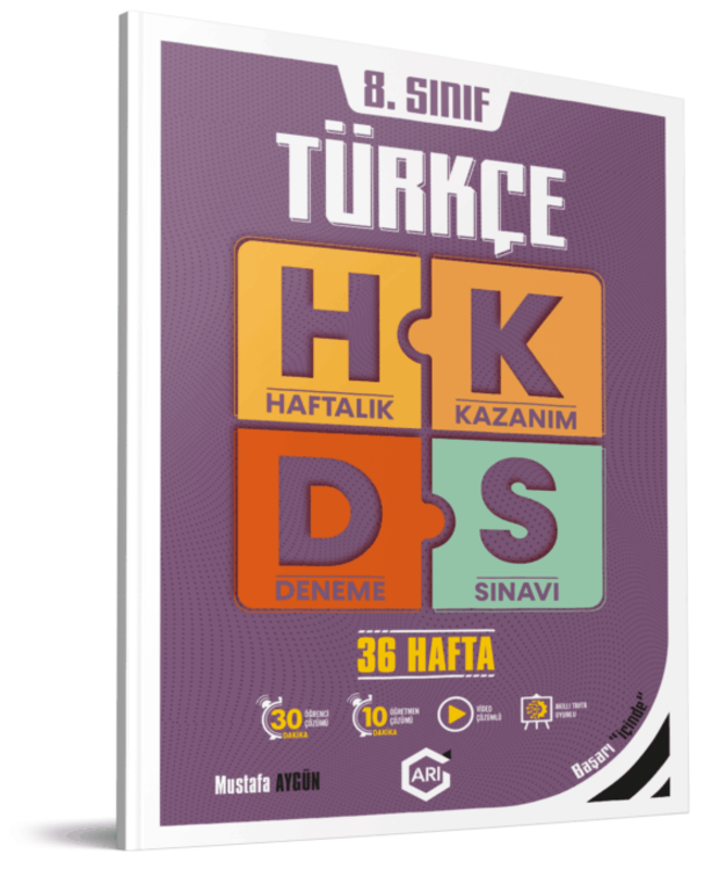 Resim  8. Sınıf Türkçe Arı Haftalık Kazanım Deneme