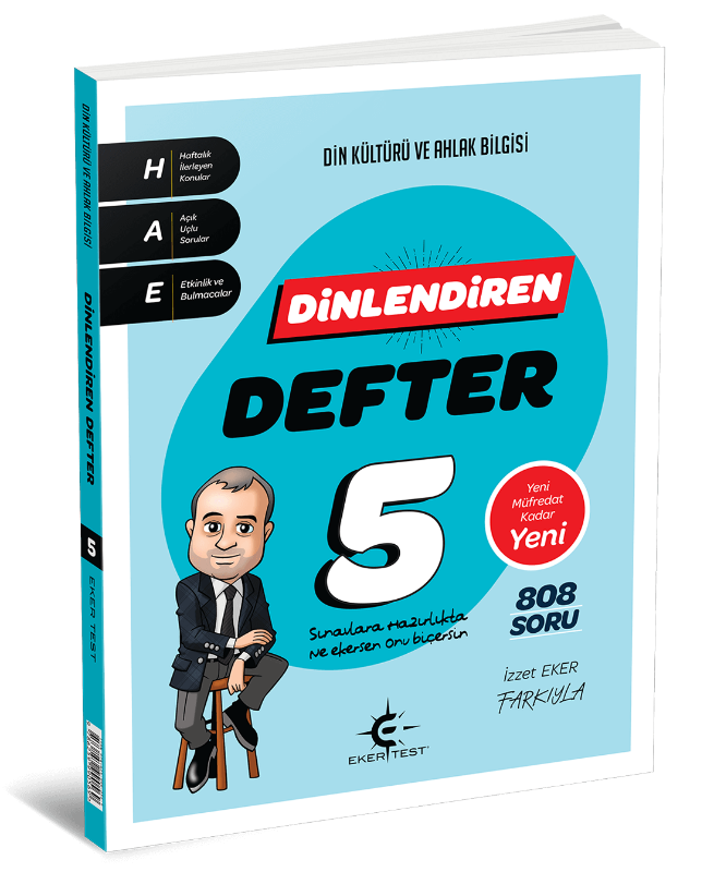 Resim 5. Sınıf Eker Test Dinlendiren Defter