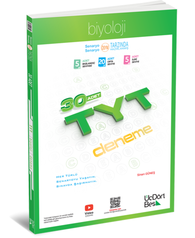 Resim 345 - TYT Biyoloji 30 Deneme - GÜNCEL BASKI