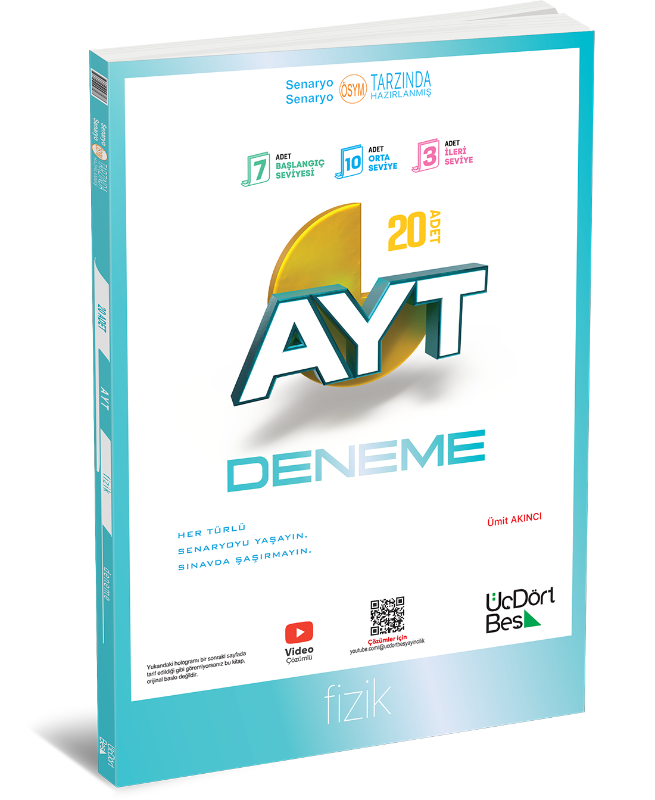Resim 345 - AYT 20 li Fizik Deneme - GÜNCEL BASKI
