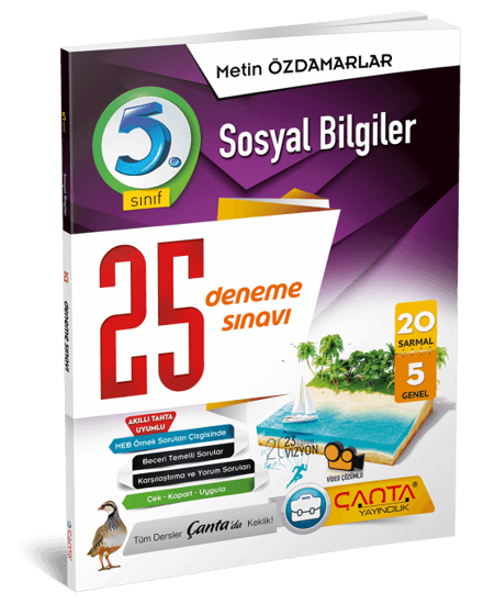 5. Sınıf – Sosyal Bilgiler – 25 Deneme Sınavı