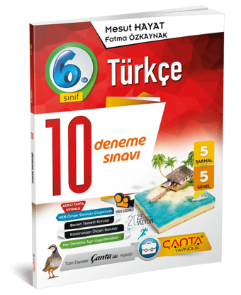 6. Sınıf – Türkçe – 10 Deneme Sınavı 