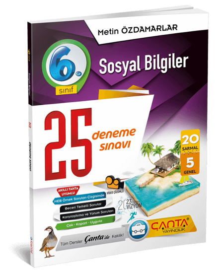 6. Sınıf – Sosyal Bilgiler – 25 Deneme Sınavı 