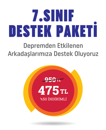7.Sınıf Deprem Yardımı Eğitim Seti