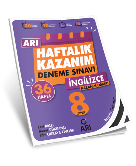 8 Sınıf Haftalık Kazanım ingilizce deneme sınavı 