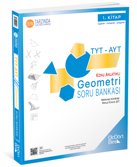 345 - TYT-AYT Geometri Soru Bankası - GÜNCEL BASKI resmi