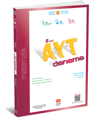 345 - AYT 8 li Matematik Deneme - GÜNCEL BASKI resmi