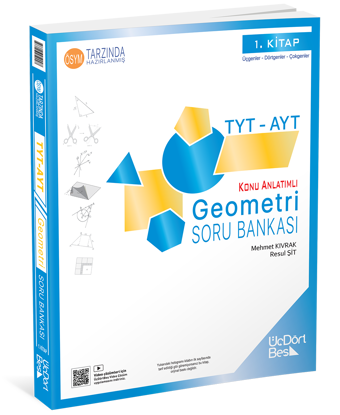 345 - TYT-AYT Geometri Soru Bankası - GÜNCEL BASKI resmi