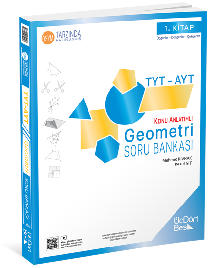 345 - TYT-AYT Geometri Soru Bankası - GÜNCEL BASKI resmi