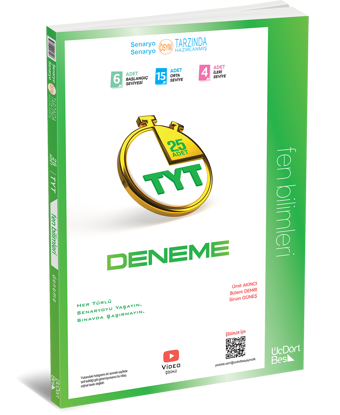 345 - TYT 25 li Fen Bilimleri Deneme -GÜNCEL BASKI resmi
