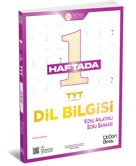 345-1 Haftada TYT Dilbilgisi Konu Anl.Soru Bankası resmi